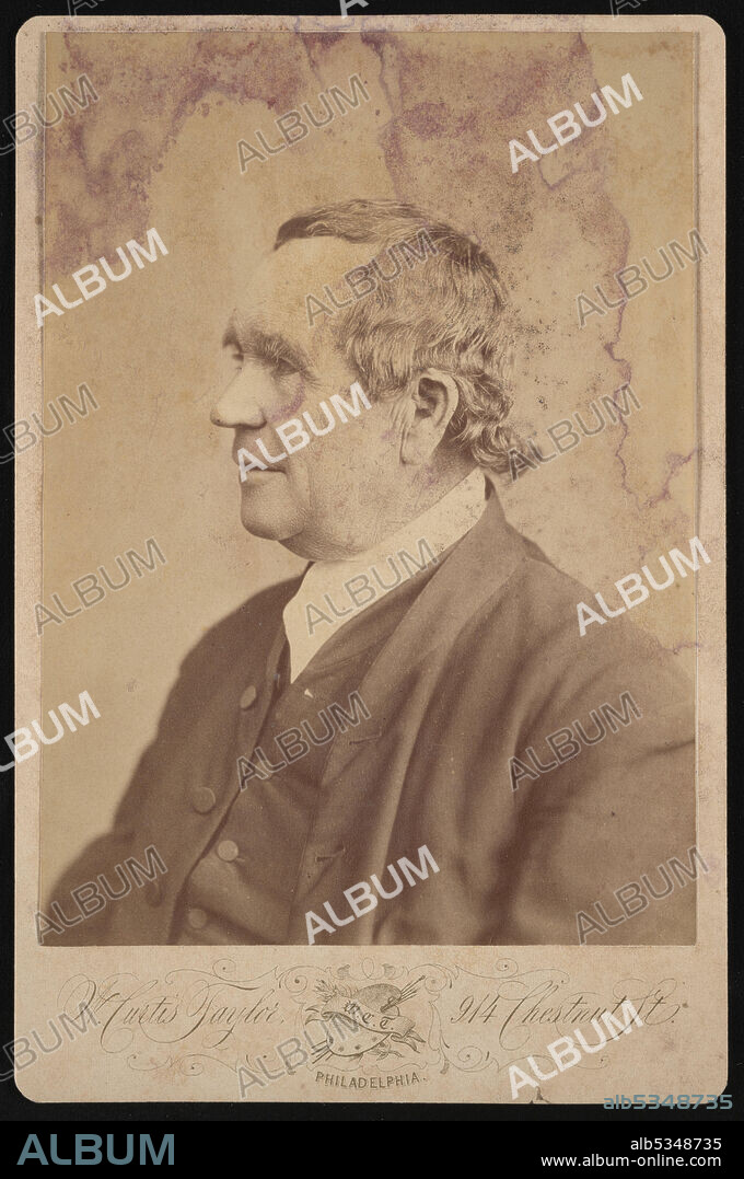 WILLIAM CURTIS TAYLOR. Portrait of J.D. Lang, Before 1877.