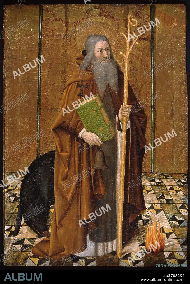 JUAN REXACH. Joan Reixach / 'Saint Anthony Abbot'. 1450 - 1460. Tempera on panel.