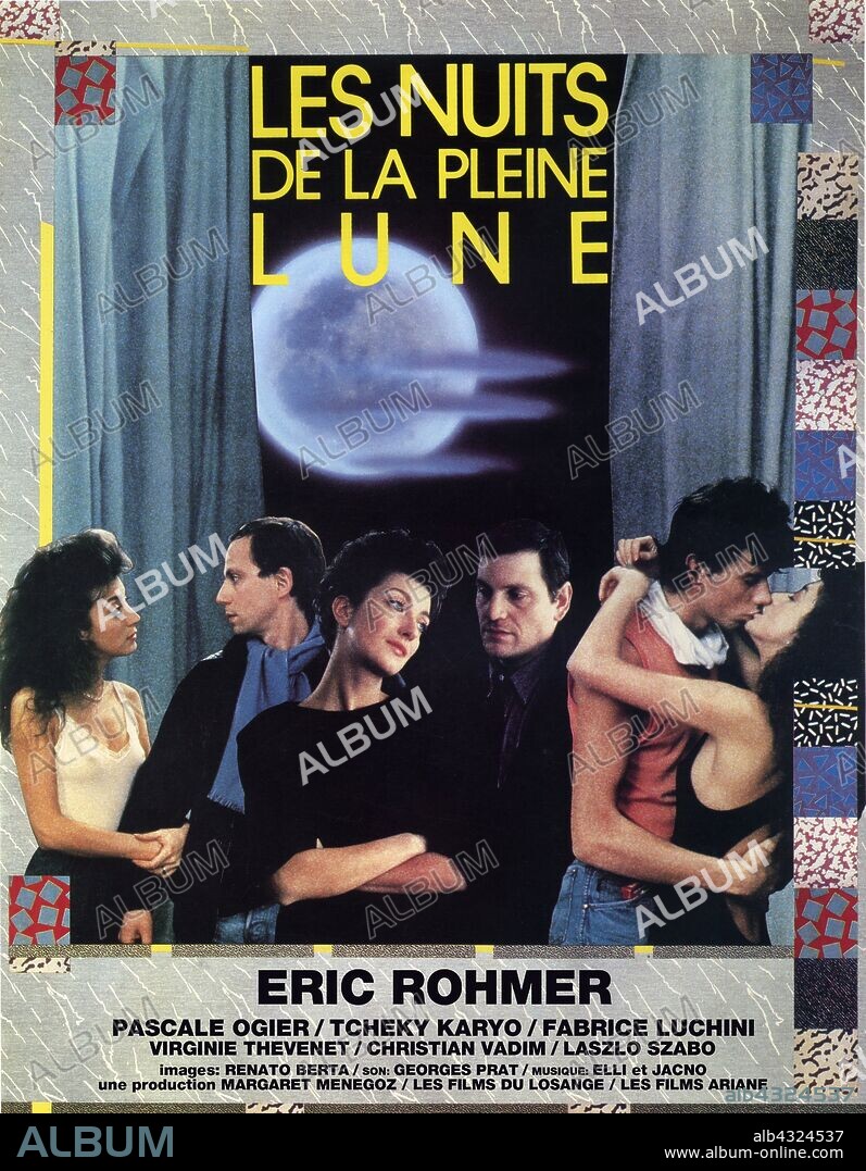 Poster of FULL MOON IN PARIS, 1984 (LES NUITS DE LA PLEINE LUNE), directed by ERIC ROHMER. Copyright FILMS OU LOSAGNE, LES/FILMS ARIANE, LES.