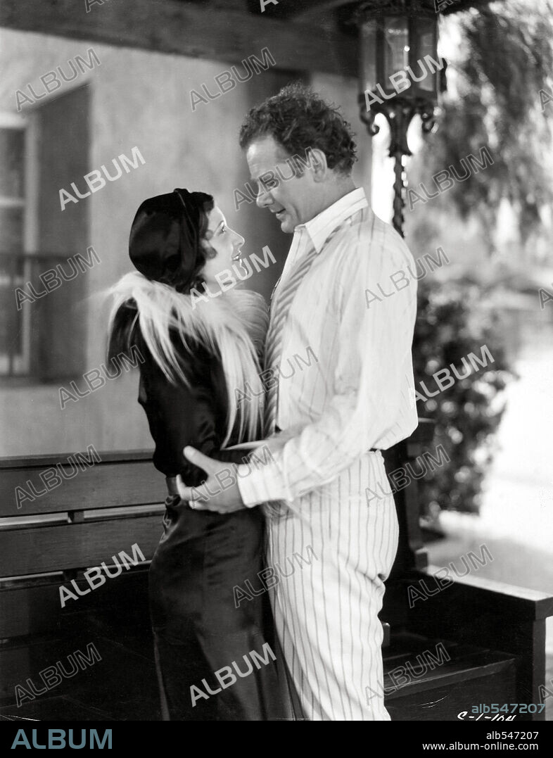CHARLES BICKFORD and EVELYN BRENT in PAGAN LADY, 1931, directed by JOHN FRANCIS DILLON. Copyright COLUMBIA PICTURES.