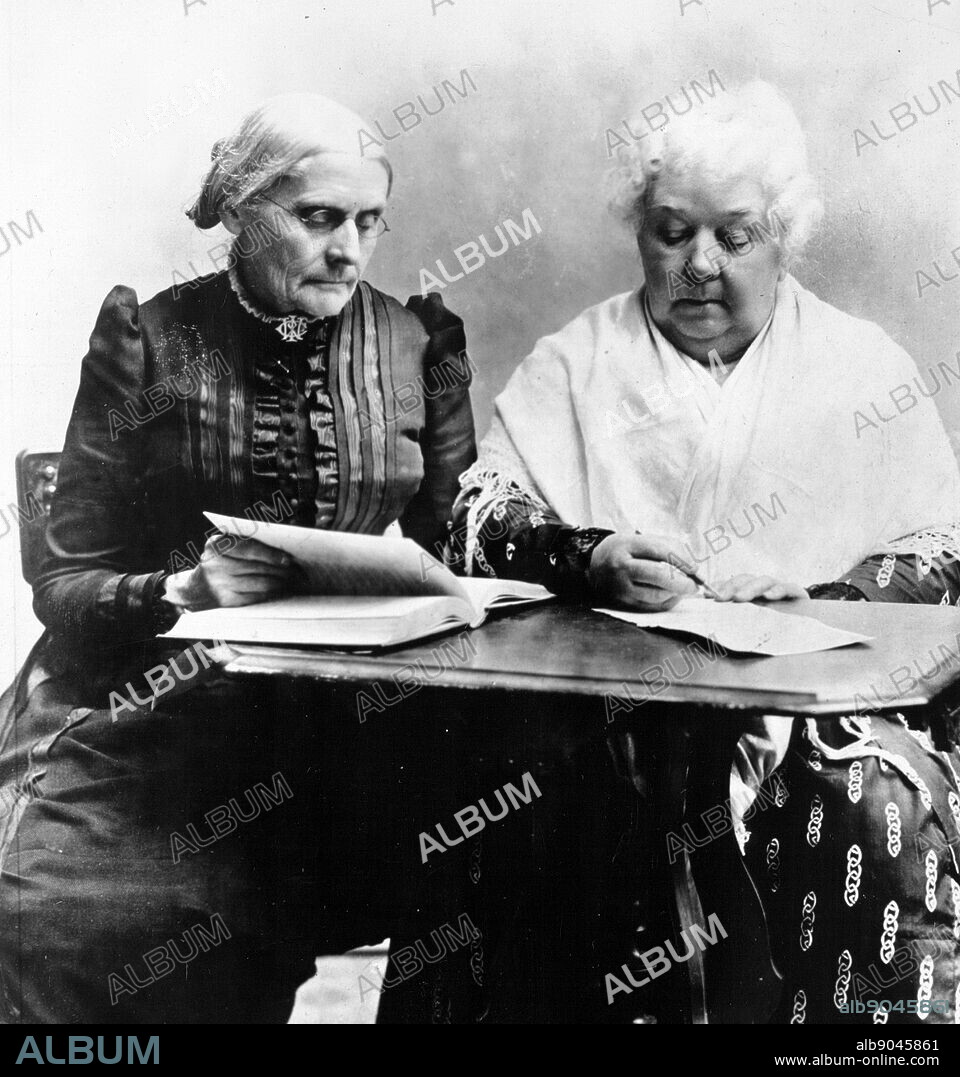 Susan B Anthony and Elizabeth Cady Stanton. Two great pioneers in the Equal Rights cause. Without them, American women would not have progressed as far as they have in their fight for freedom.