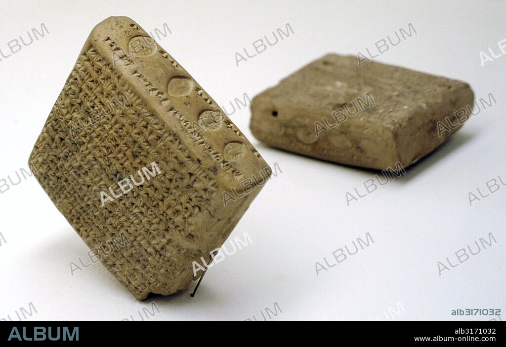 ARTE ANTIGUO. PROXIMO ORIENTE. Persia. IMPERIO SELEUCIDA (312-63 AC). Documento administrativo con impresión de sello real. Museo del Hermitage (The State Hermitage Museum). San Petersburgo. Rusia.