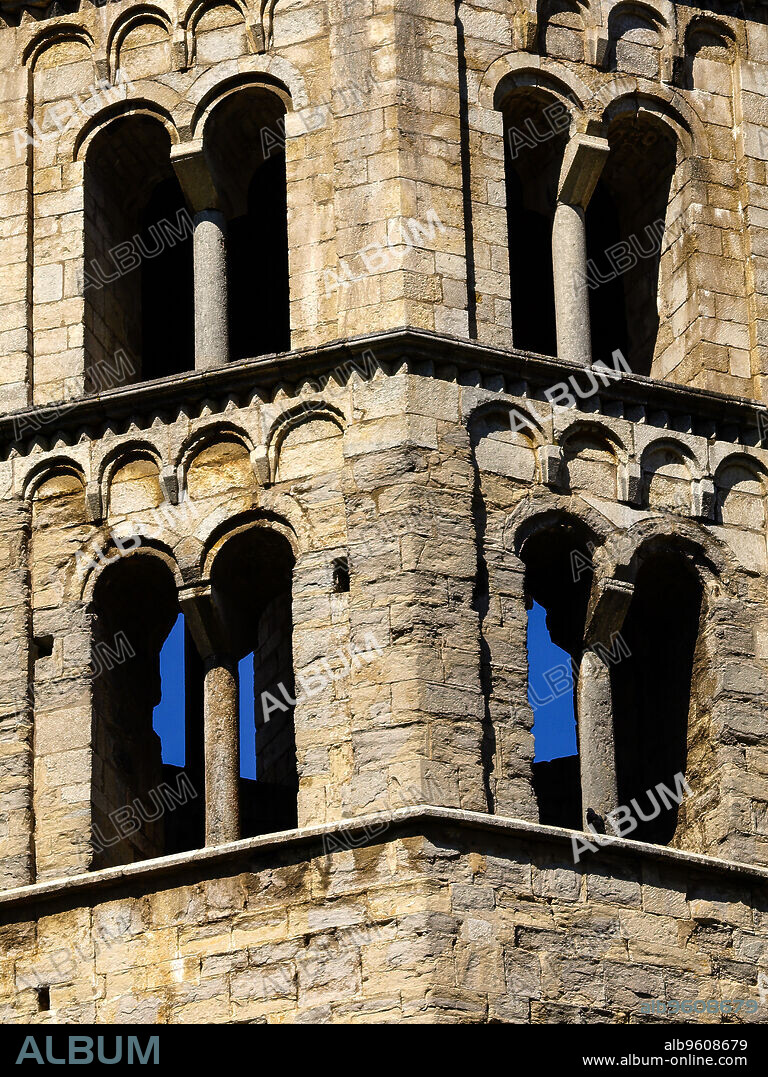 Campanario.Sant Pere de Galligants (s.X-sXII). Girona.Catalunya.España.