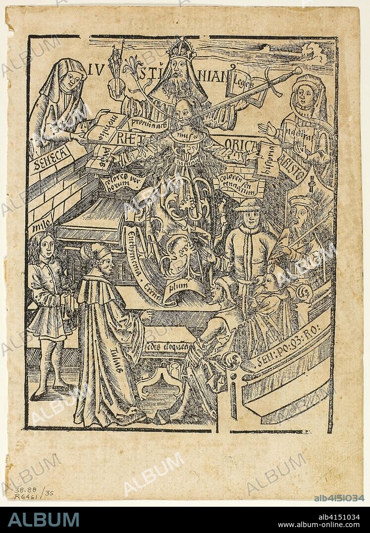 Illustration from Margarita philosophica, plate 35 from Woodcuts from Books of the XVI Century. Unknown Artist (German, 16th century); assembled by Max Geisberg (Swiss, 1875-1943). Date: 1517. Dimensions: 158 × 124 mm (image); 197 × 143 mm (sheet). Woodcut on paper. Origin: Germany.
