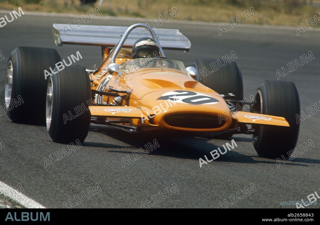 Dutch GP, Zandvoort, 21st June 1970. Peter Gethin, McLaren-Cosworth M14A, retired.