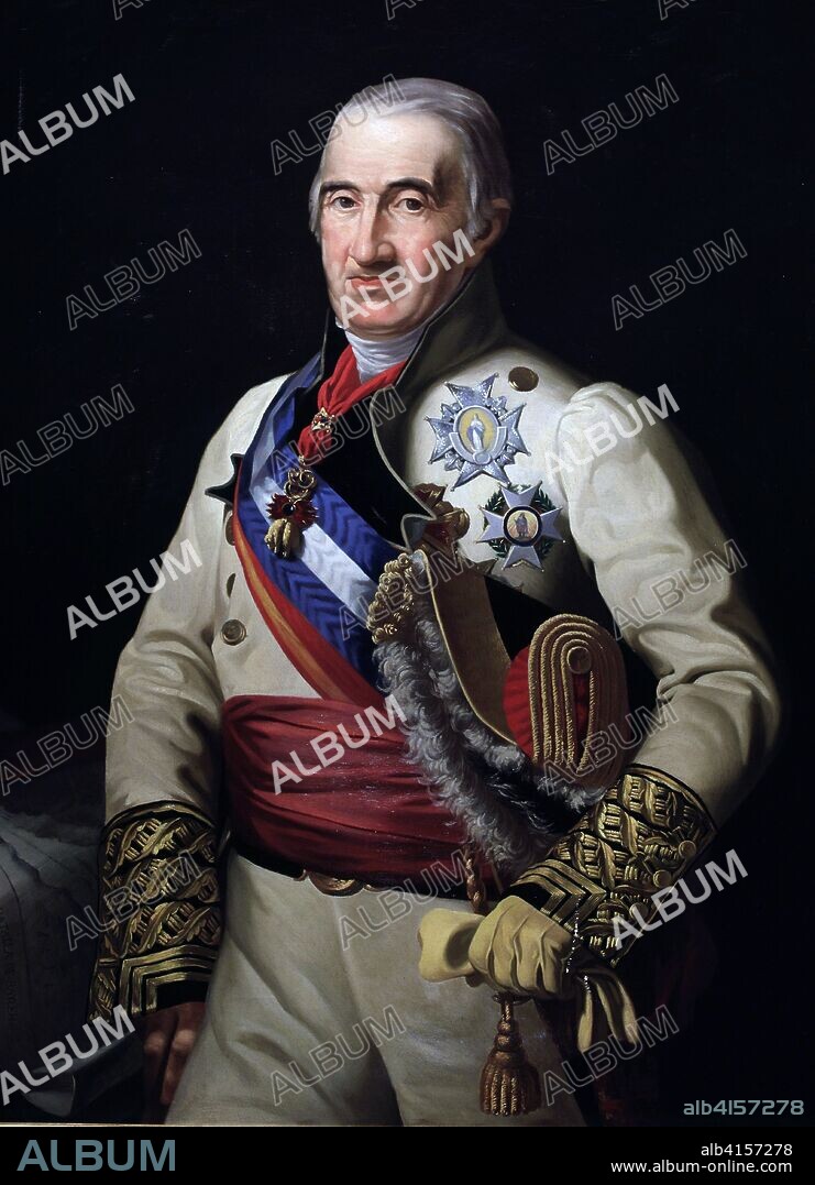 JOSE MARIA GALVAN (1837-1899). CASTAÑOS, FRANCISCO JAVIER DUQUE DE BAILEN. GENERAL ESPAÑOL. 1758-1852 OLEO DE JOSE MARIA GALVAN INSTITUTO DE ESPAÑA. MADRID.