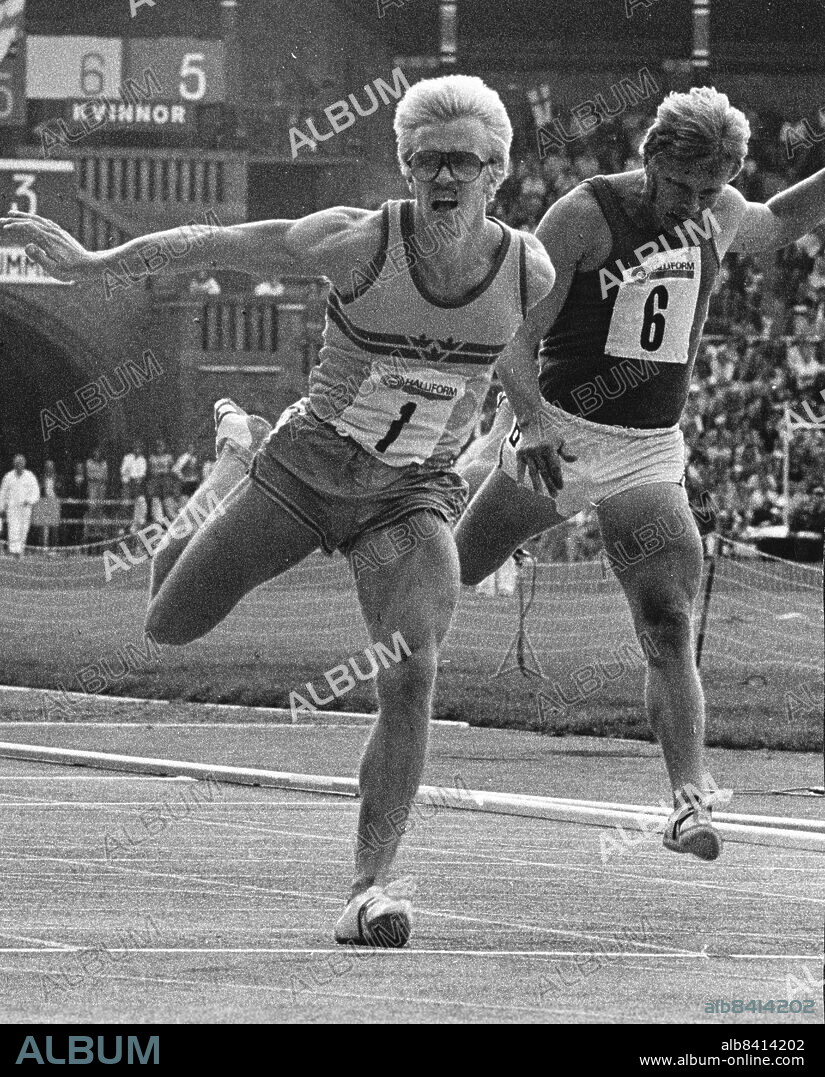 Stockholm 1975-08-02. Christer Garpenborg, friidrott. Foto: Lennart Isaksson / DN / TT / Kod: 27. ** SvD OUT **.