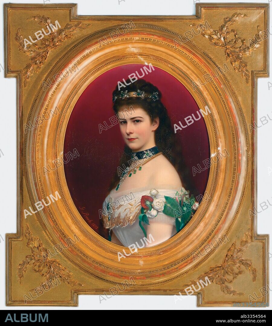 GEORG MARTIN IGNAZ RAAB. Portrait of Elisabeth of Bavaria with Diadem.
