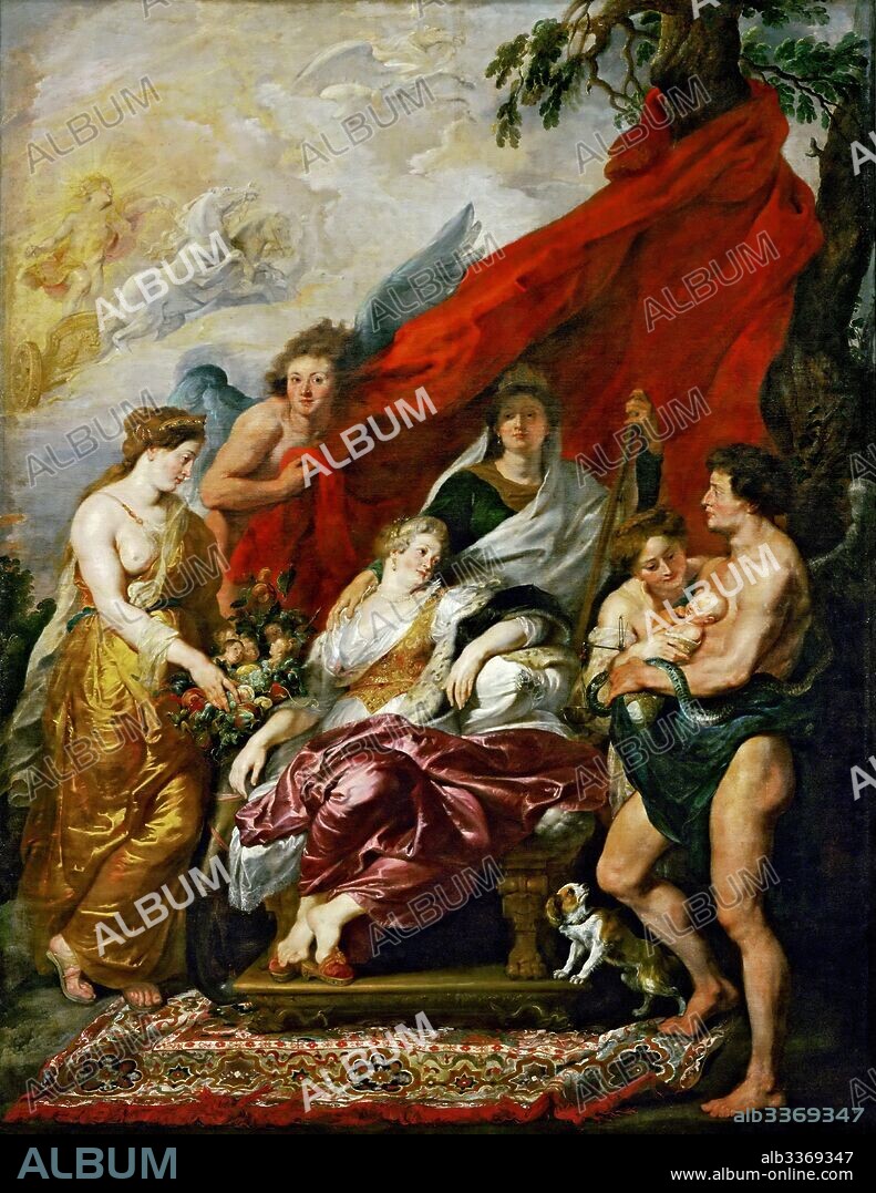 PIETER PAUL RUBENS. The Birth of the Dauphin at Fontainebleau (The Marie de' Medici Cycle).