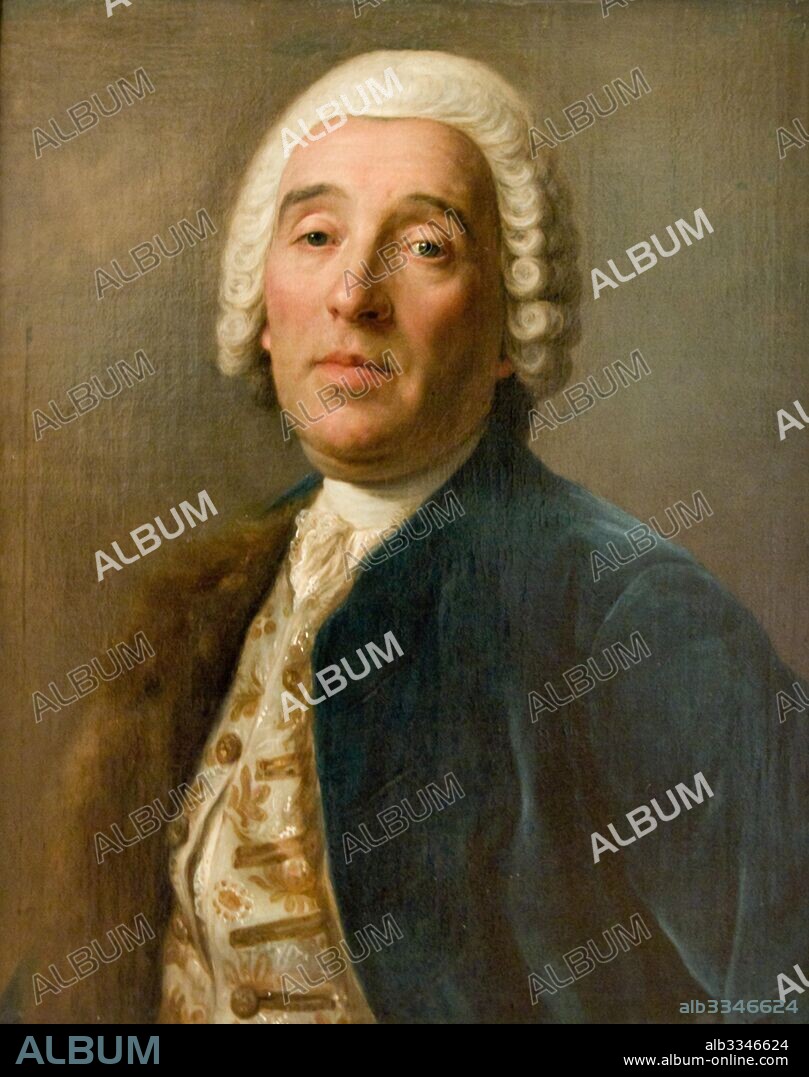 PIETRO ANTONIO ROTARI. Portrait of the architect Bartolomeo Francesco Rastrelli (1700-1771).