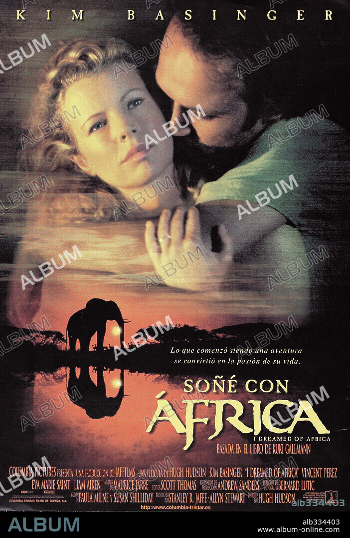 Poster de SOÑÉ CON ÁFRICA, 2000 (I DREAMED OF AFRICA), dirigida por HUGH HUDSON. Copyright COLUMBIA PICTURES.