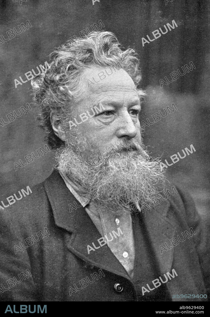 William Morris (1834-1896), English socialist, craftsman and poet. Morris, one of the founders of the Arts and Crafts Movement, was also a prominent early British socialist, working directly with Marx and Engels. In 1892 he was offered the position of Poet Laureate in succession to Alfred, Lord Tennyson, but turned it down.