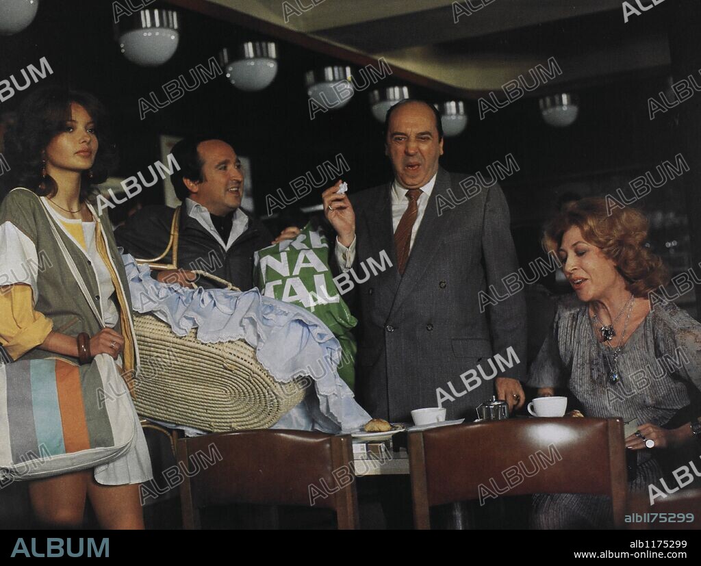 FERNANDO ESTESO y PILAR BARDEM en LA LOLA NOS LLEVA AL HUERTO, 1984, dirigida por MARIANO OZORES. Copyright IZARO FILMS.