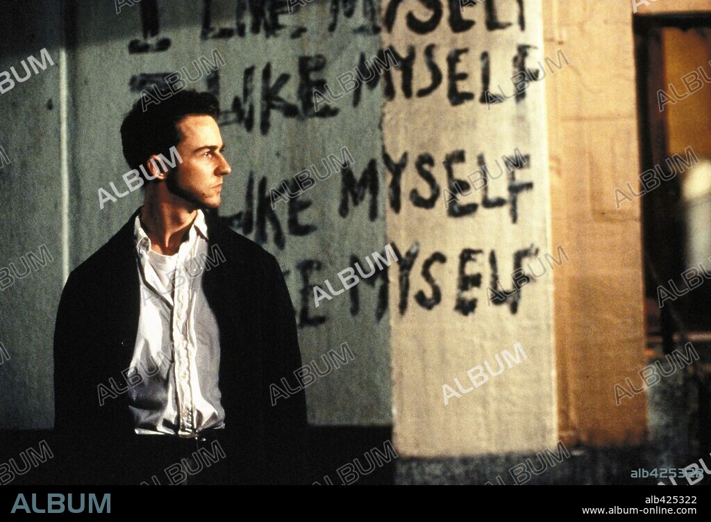 EDWARD NORTON in FIGHT CLUB, 1999, unter der Regie von DAVID FINCHER. Copyright 20TH CENTURY FOX / MORTON, MERRICK.