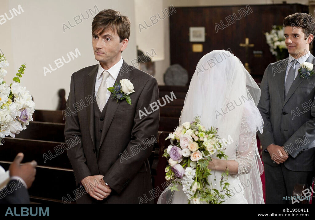 DAVID TENNANT, KELLY MacDONALD and MICHAEL URIE in THE DECOY BRIDE, 2011, directed by SHEREE FOLKSON. Copyright ISLE OF MAN FILM.