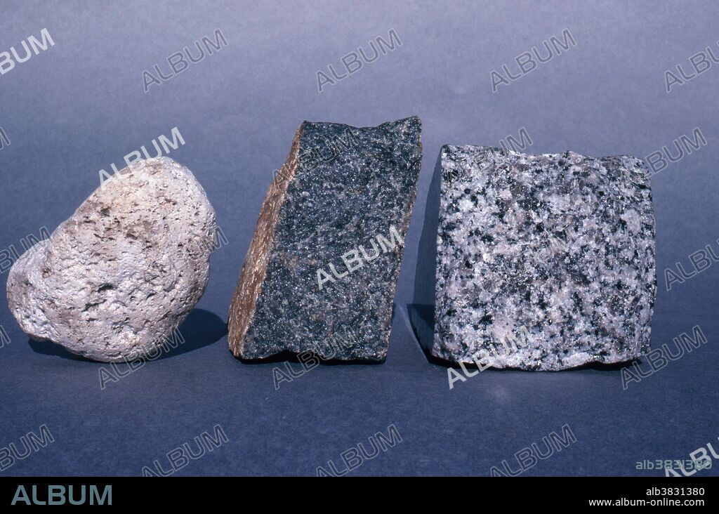 Pumice, dolerite and granite are all igneous rocks.