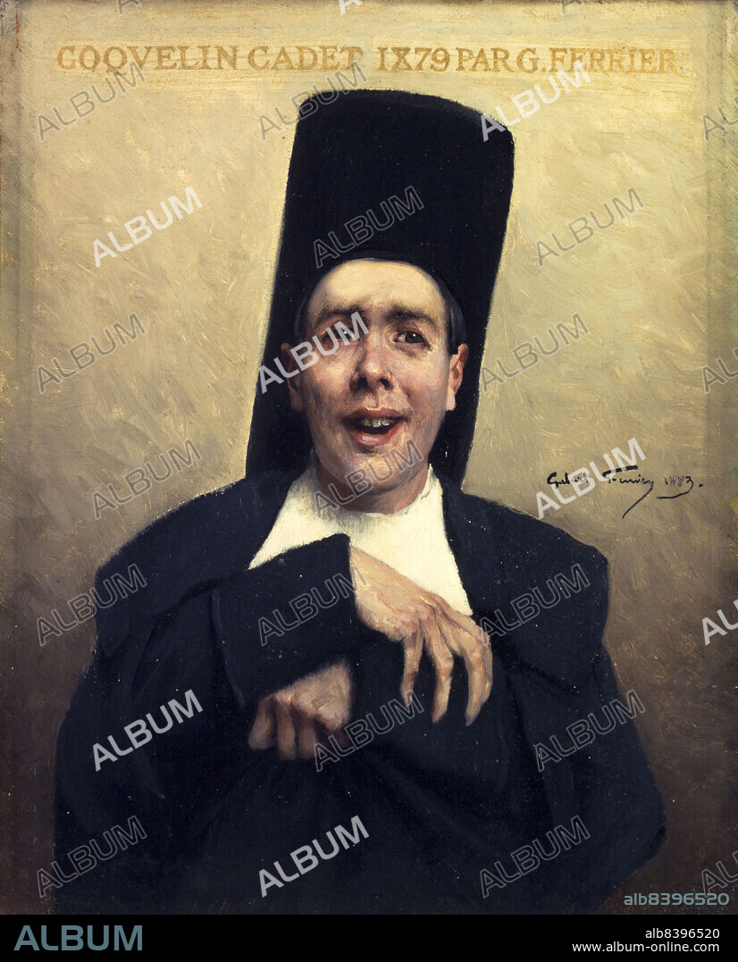 GABRIEL FERRIER. Portrait du comédien Ernest Coquelin, dit Ernest Alexandre Honore Coquelin (1848-1909), sociétaire de la Comédie-Française, 1883.