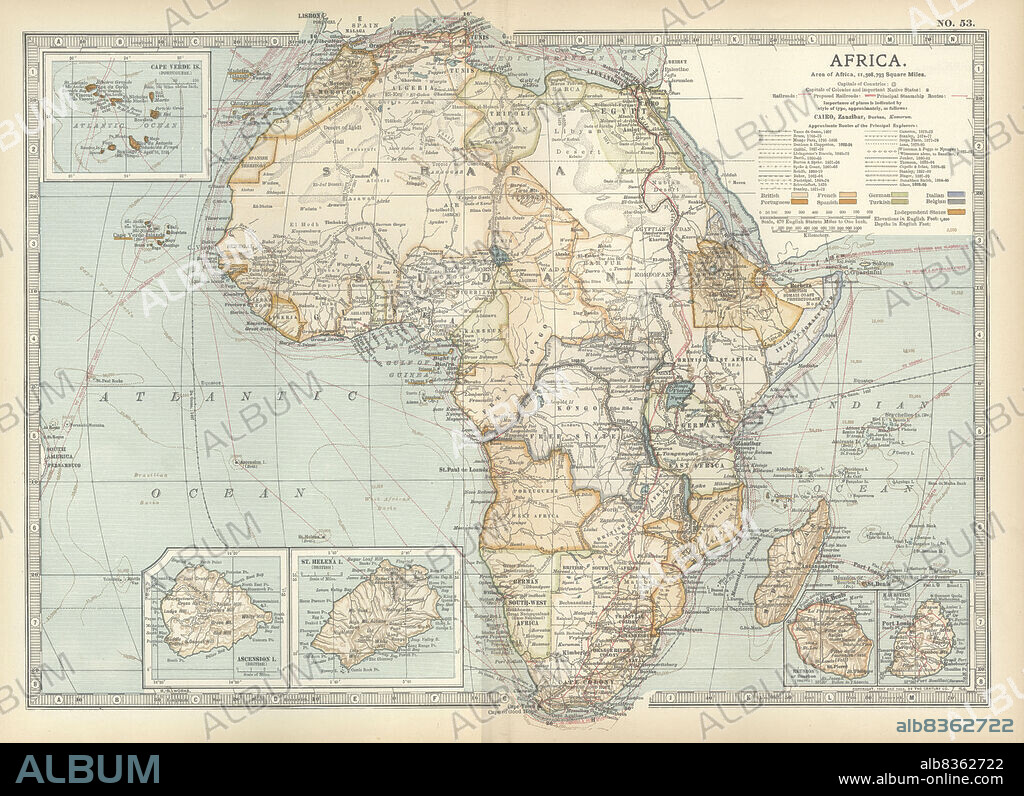 Map of colonial Africa.