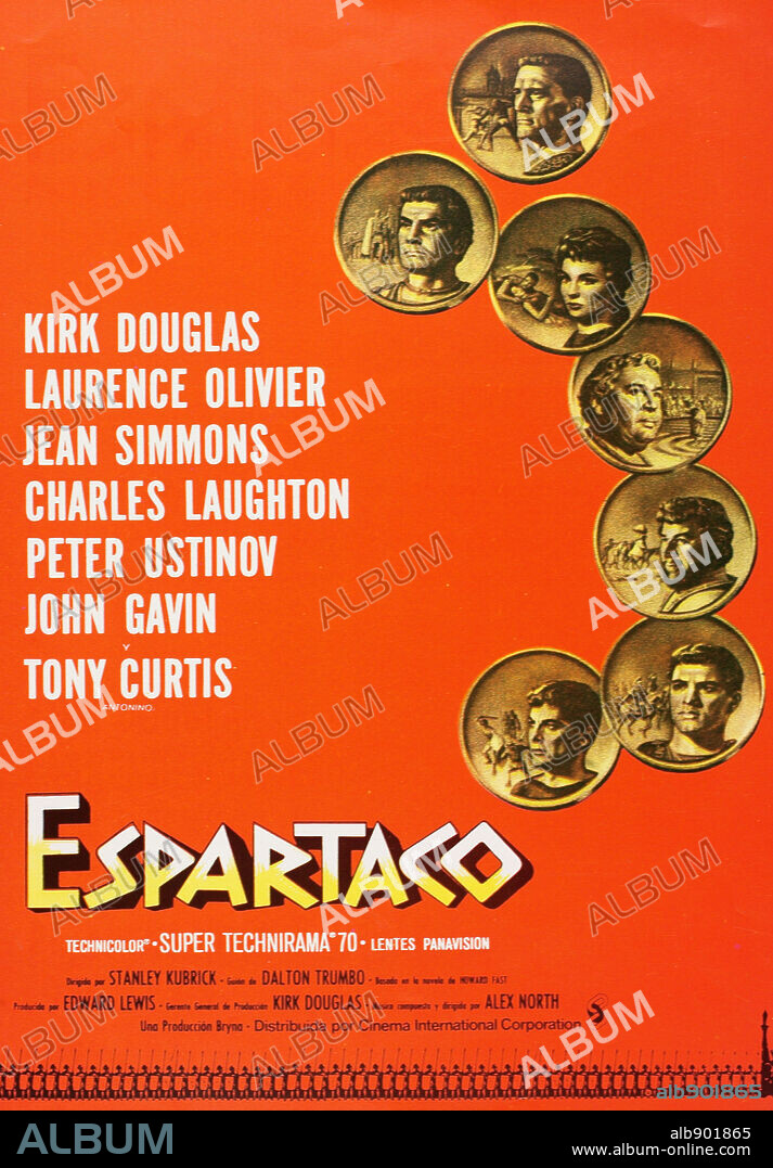 Poster de ESPARTACO, 1960 (SPARTACUS), dirigida por STANLEY KUBRICK. Copyright BRYNA/UNIVERSAL.