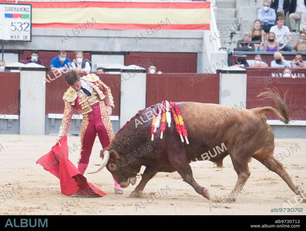 Madrid, 02/10/2021. Plaza de las Ventas. Corrida de Toros para los Matadores el Juli, Emilio de justo y Juan Ortega. Foto: de san Bernardo. Archdc.