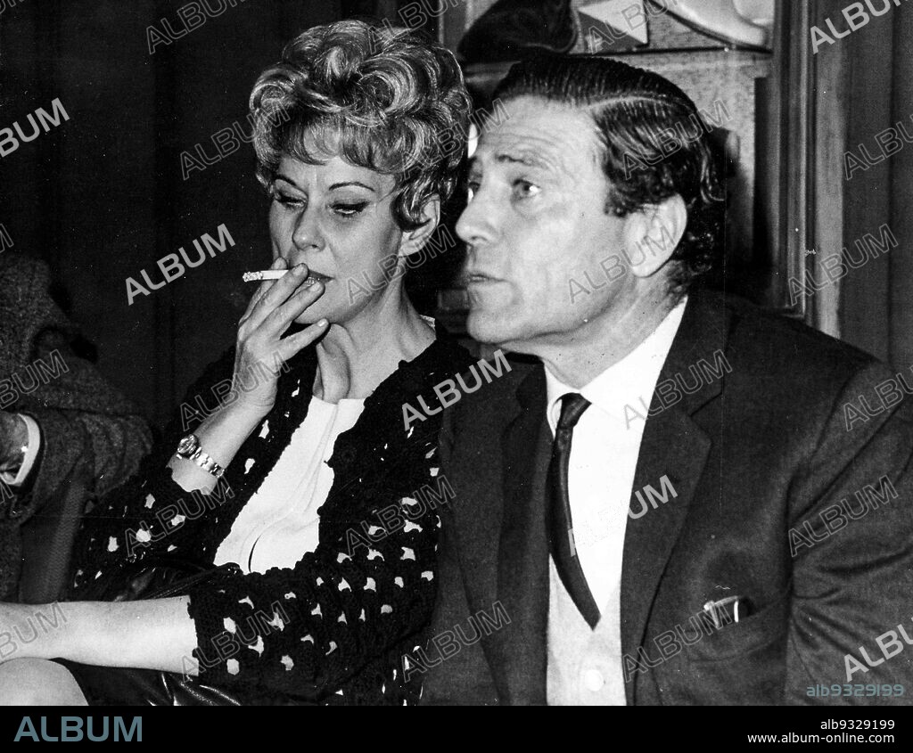 Alida Valli and Raf Vallone, 1968.