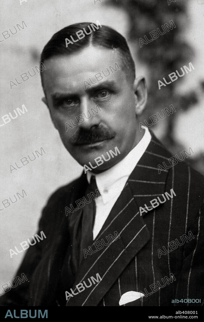 Thomas Mann (1875-1955) German novelist who won the Nobel prize for literature in 1929. Photo taken in 1929.