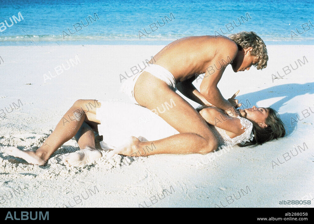 BROOKE SHIELDS y CHRISTOPHER ATKINS en EL LAGO AZUL, 1980 (THE BLUE LAGOON), dirigida por RANDAL KLEISER. Copyright INDEPENDENT.