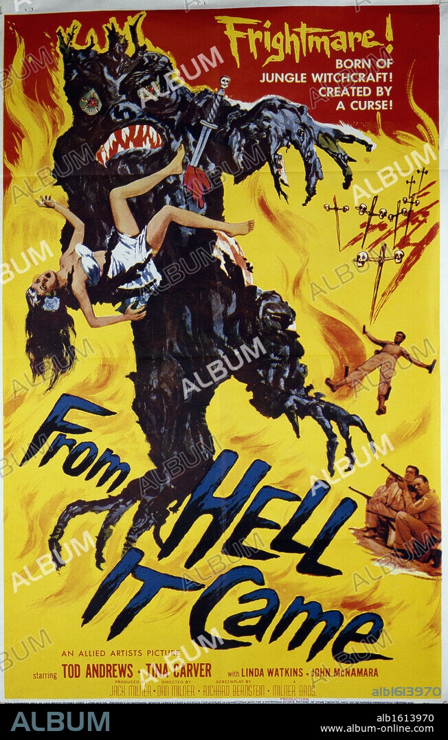 From Hell It Came, movie poster, Nostalgia UK, 500.