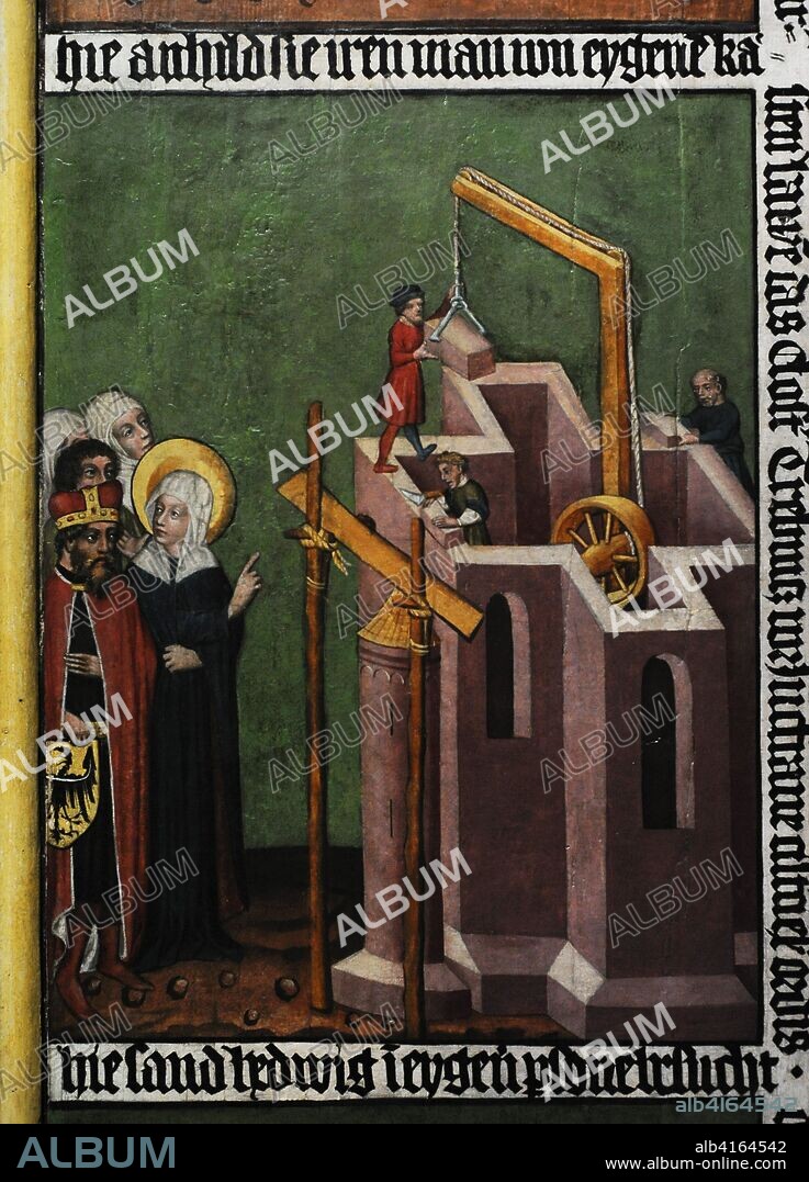 Detail of the wings from a triptych depicting a scene of the Legend of Saint Hedwig of Silesia (1174-1243), mother of Henry II of Silesia. Around 1440. From the Church of Saint Bernardine of Siena, Wroclaw (Breslau). National Museum. Warsaw. Poland.