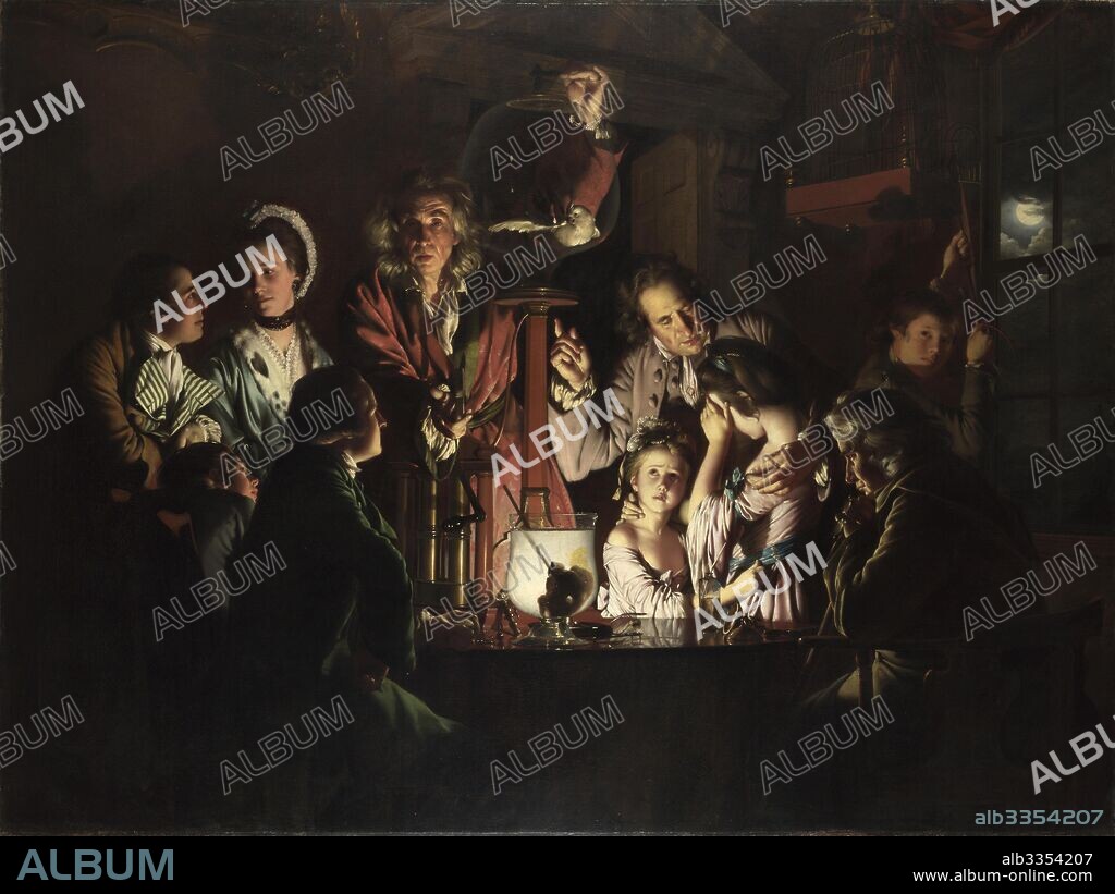 JOSEPH WRIGHT OF DERBY. An Experiment on a Bird in the Air Pump.