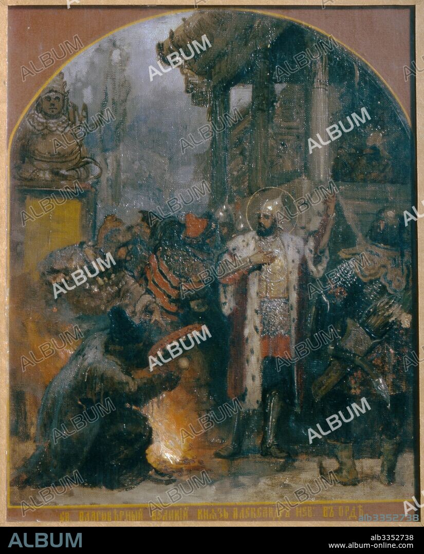 HENRYK SIEMIRADZKI. Alexander Nevsky at the Golden Horde.