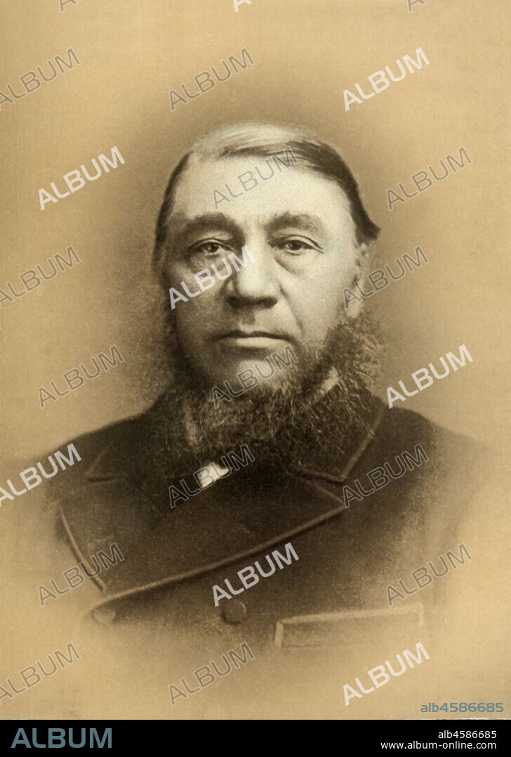 ELLIOT & FRY. 'Paul Kruger, President of the Transvaal Republic', 1900. From "South Africa and the Transvaal War, Vol. I", by Louis Creswicke. [T. C. & E. C. Jack, Edinburgh, 1900].