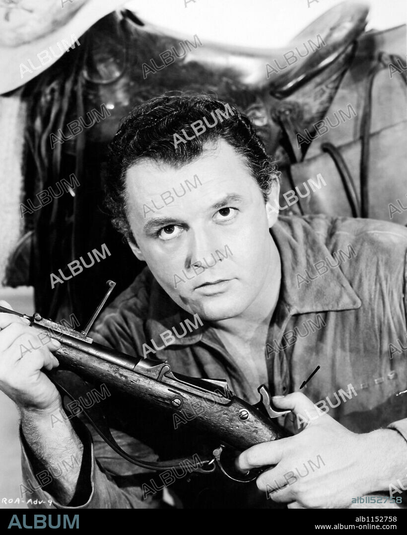 ROD STEIGER in RUN OF THE ARROW, 1957, directed by SAMUEL FULLER. Copyright UNIVERSAL/RKO.