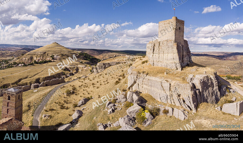 Castle of Atienza, fortress of Muslim origin, Atienza, Guadalajara Province, Spain.