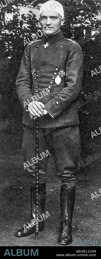 Manfred von Richthofen, WWI German Flying Ace