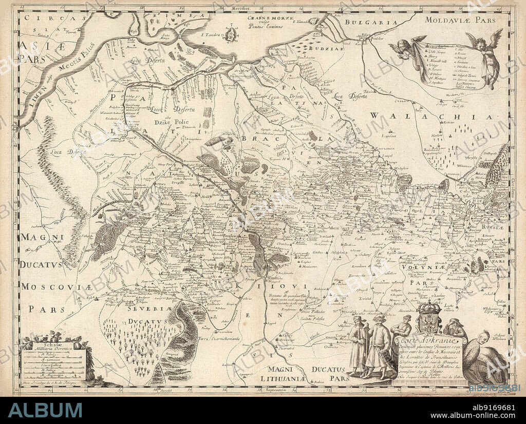 GUILLAUME LE VASSEUR DE BEAUPLAN. Map of Ukraine.