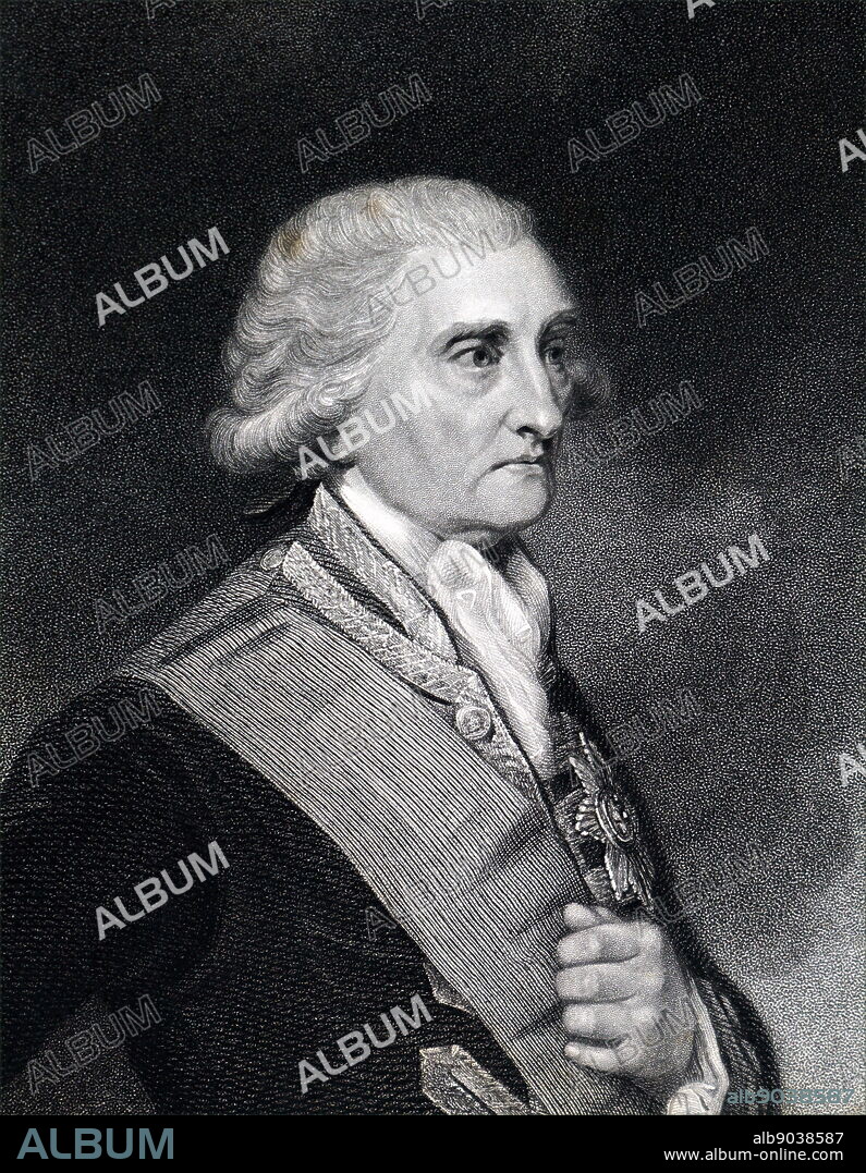 Portrait of George Brydges Rodney, 1st Baron Rodney (1718-1792) a British naval officer. Dated 19th century.
