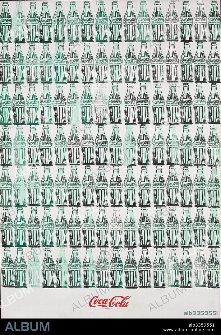 ANDY WARHOL. Green Coca-Cola Bottles.