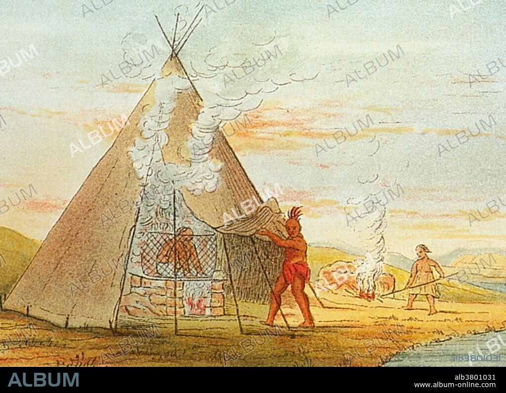 Native Americans used "sweat-houses" like this one to rid their bodies of toxins when they were ill. The sweat lodge (also called purification ceremony, sweat house, medicine lodge, medicine house, or sweat) is a ceremonial sauna and is an important event in some Native American cultures. There are several styles of sweat lodges that include a domed or oblong hut similar to a wickiup, or even a simple hole dug into the ground and covered with planks or tree trunks. Stones are typically heated in an exterior fire and then placed in a central pit in the ground.