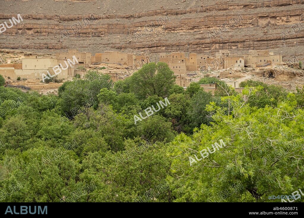 Amellagou, gargantas de Imider, alto Atlas, Marruecos, Africa.