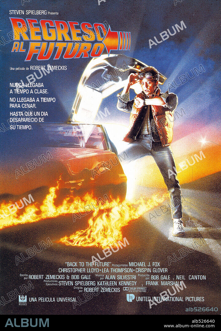 Poster de REGRESO AL FUTURO, 1985 (BACK TO THE FUTURE), dirigida por ROBERT ZEMECKIS. Copyright AMBLIN/UNIVERSAL.