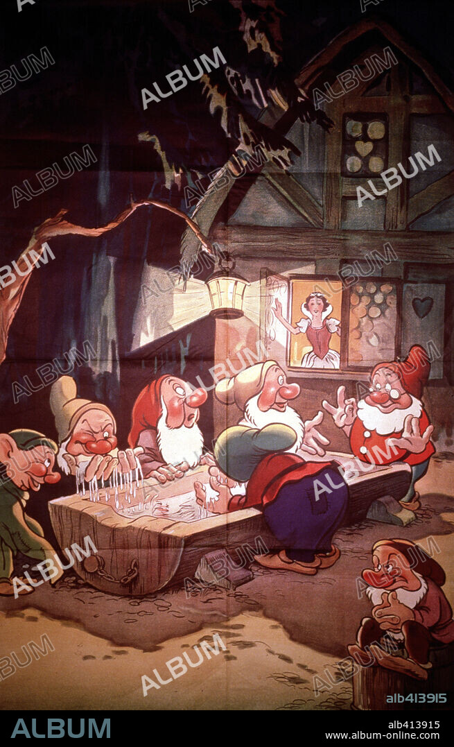BLANCANIEVES Y LOS SIETE ENANITOS, 1937 (SNOW WHITE AND THE SEVEN DWARFS), dirigida por WALT DISNEY. Copyright WALT DISNEY PRODUCTIONS.
