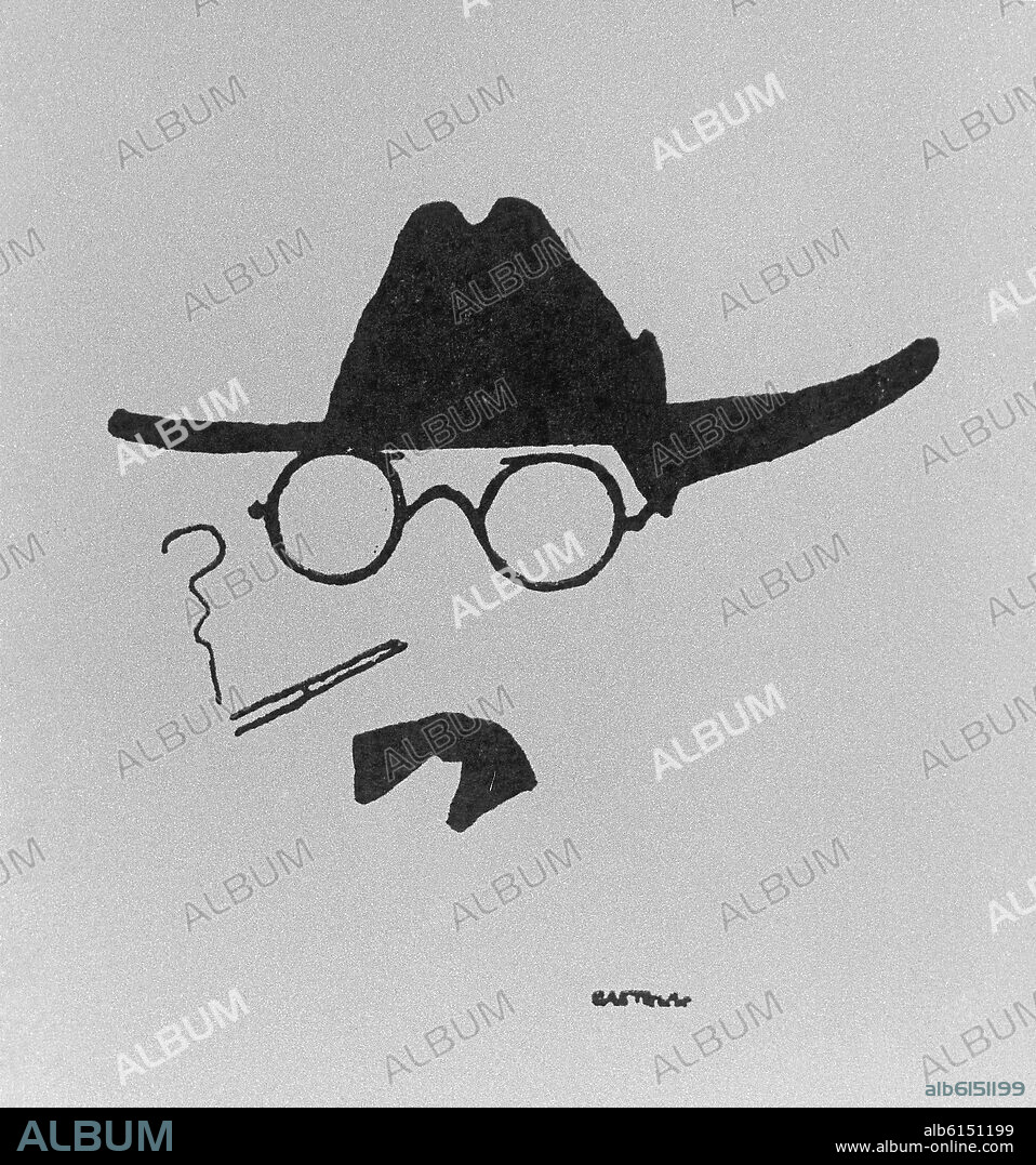 ALFONSO CASTELAO (1886-1950). AUTORRETRATO-ESCRITOR GALLEGO.