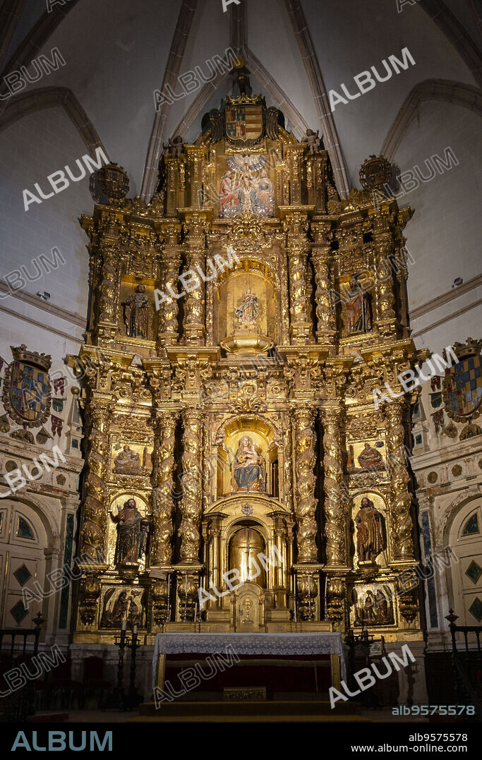 Colegiata de Nuestra Señora de la Asunción, gótico tardío, Medinaceli, Soria, comunidad autónoma de Castilla y León, Spain, Europe.