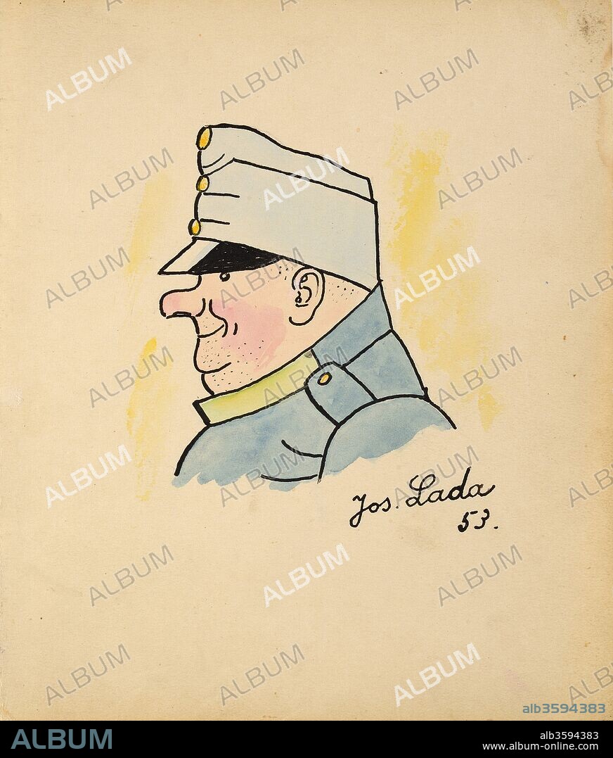 JOSEF LADA. Illustration for the Book "The Good Soldier Svejk" by Jaroslav Hasek.