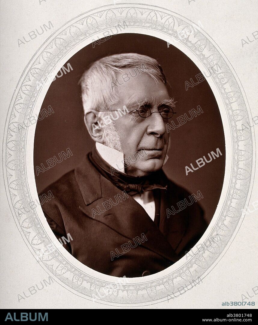 George Biddell Airy (July 27, 1801 - January 2, 1892) was an English mathematician and astronomer. His many achievements include work on planetary orbits, measuring the mean density of the Earth, a method of solution of two-dimensional problems in solid mechanics and, in his role as Astronomer Royal (1835-81), establishing Greenwich as the location of the prime meridian. His reputation has been tarnished by allegations that, through his inaction, Britain lost the opportunity of priority in the discovery of Neptune. He retired in 1881. In 1891, he suffered a fall and an internal injury. He survived the consequential surgery only a few days and died at the age of 90.