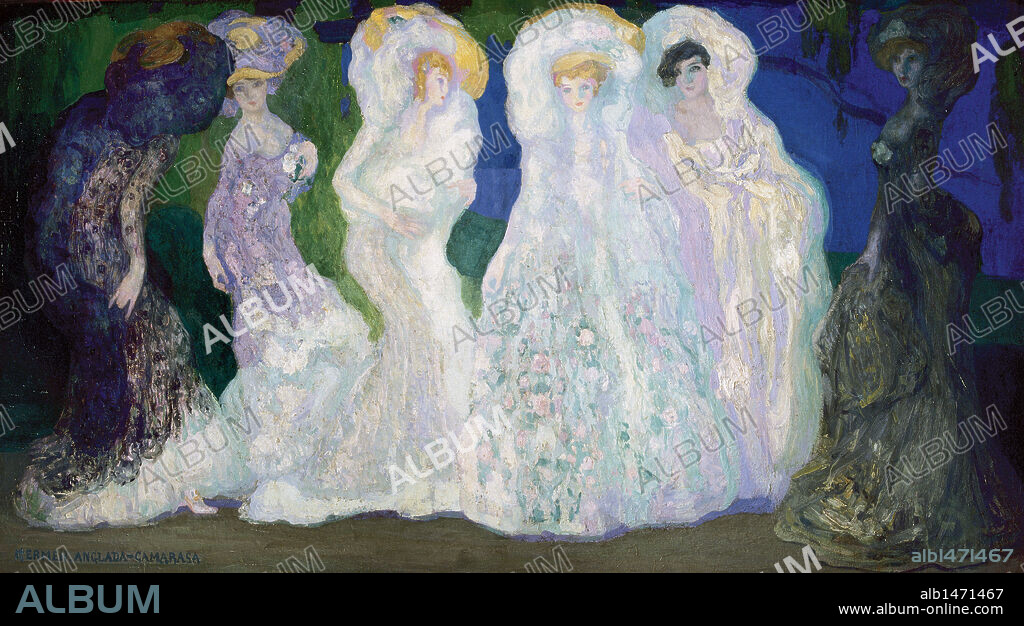 HERMENEGILD ANGLADA CAMARASA. Hermenegildo Anglada Camarasa (1872-1959). Spanish painter. "Opals" (1904). Museum of Fine Arts. Buenos Aires. Argentina.