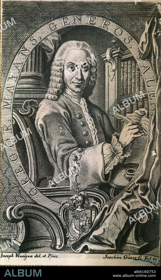 GREGORIO MAYANS SISCAR (1699-1781) ERUDITO ESPAÑOL.