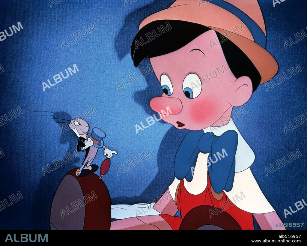 PINOCCHIO, 1940, unter der Regie von BEN SHARPSTEEN und HAMILTON LUSKE. Copyright WALT DISNEY PRODUCTIONS.