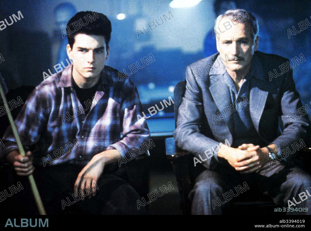 PAUL NEWMAN et TOM CRUISE dans THE COLOR OF MONEY, 1986, réalisé par MARTIN SCORSESE. Copyright TOUCHSTONE PICTURES.